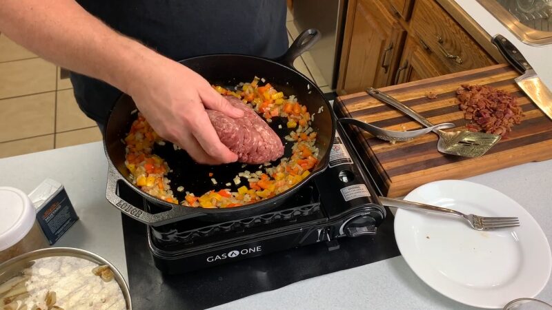 Cooking Ground Deer Meat