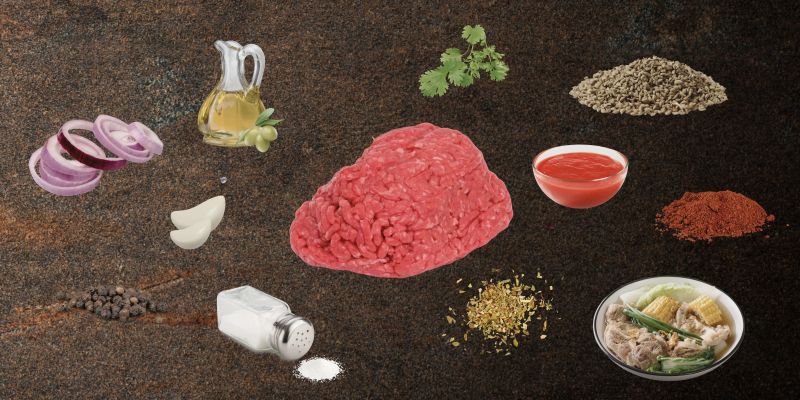 Ingredients for the Ground Venison Recipe